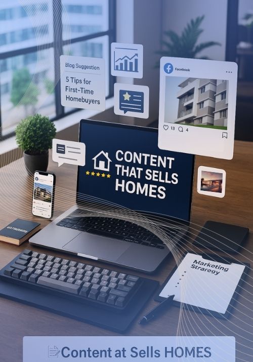 Facebook post design for a real estate company – social media strategy
