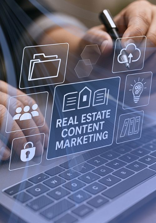 Social media post design for a real estate agency – content marketing strategy